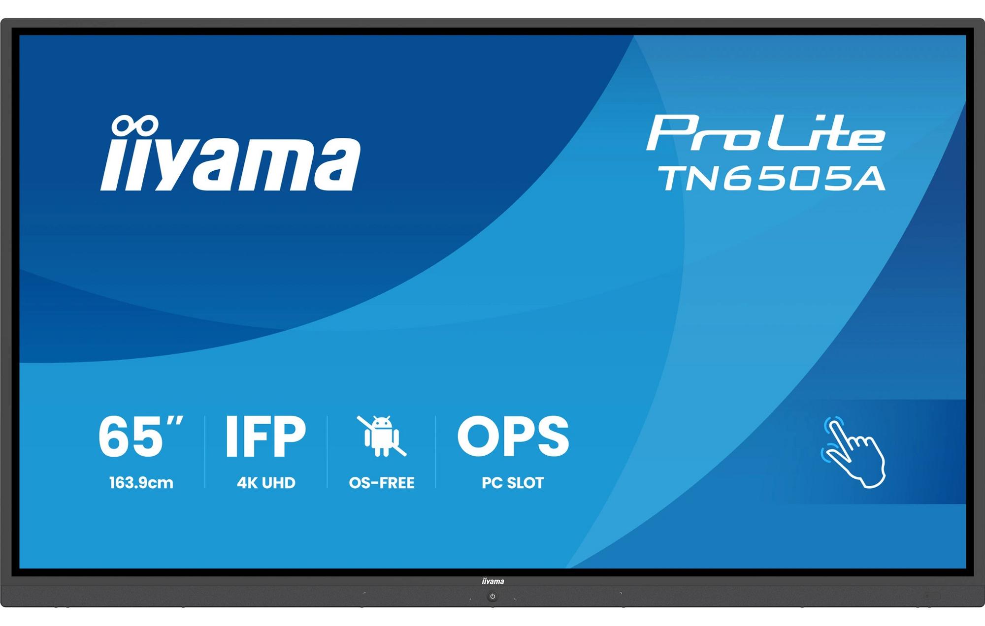 iiyama TN6505A-B1AG, Interaktiver Flachbildschirm, 163,8 cm (64.5"), 3840 x 2160 Pixel
