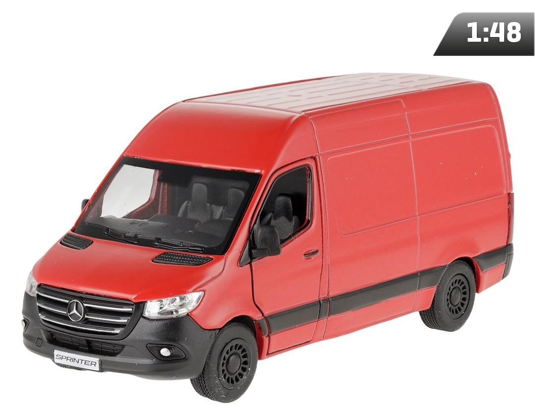 CARMOTION Mercedes-Benz Sprinter Model 1:48 Rood