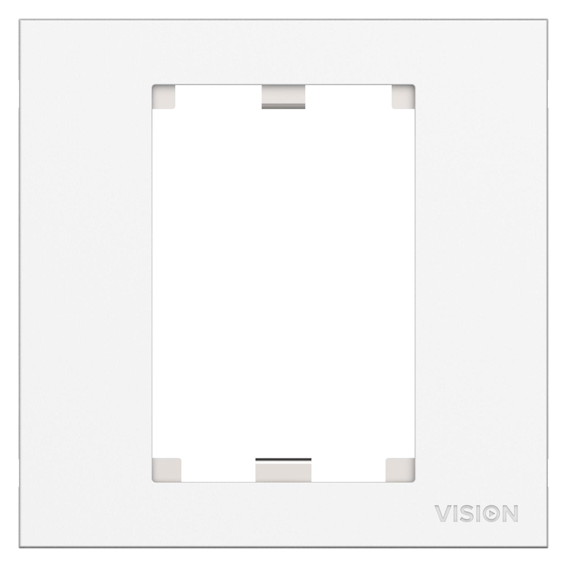 Vision TechConnect 3 1-Gang UK Surround - Frontabdeckung - weiss (TC3 SURR1G)