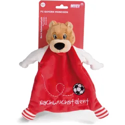 NICI Schmusetuch FC BAYERN MÜNCHEN Bär Berni 25x25cm - rot