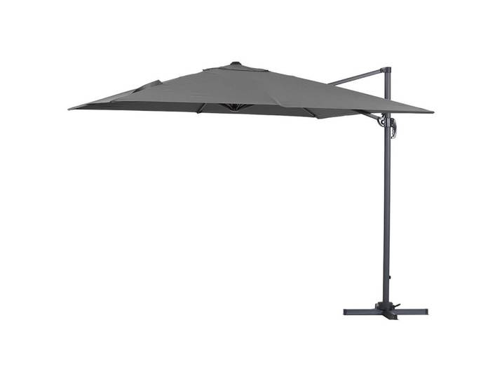 Habitat Garten Sonnenschirm sun 3 Grau, Metall, 300x300 cm, Sonnenschutz, Ampelschirme