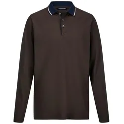 Langarm-Polo-Shirt Louis Sayn braun, 48