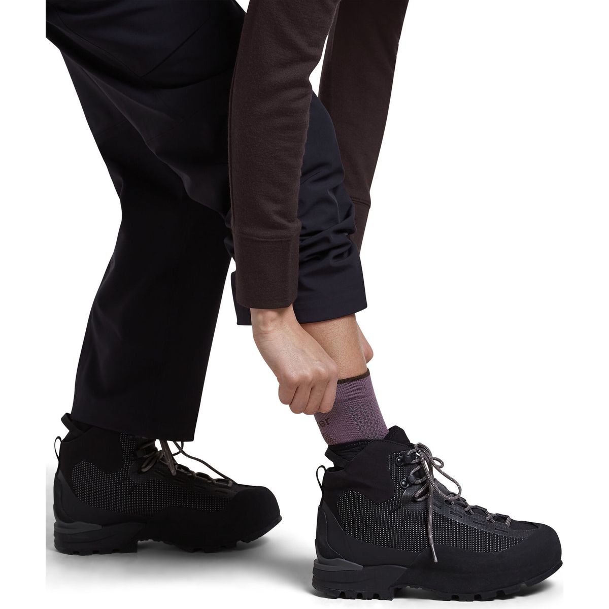 Icebreaker W Mer Hike+ Ultralight Quarter grey plum/bittersweet (IB0P1) M 0A578TIB0P1-M