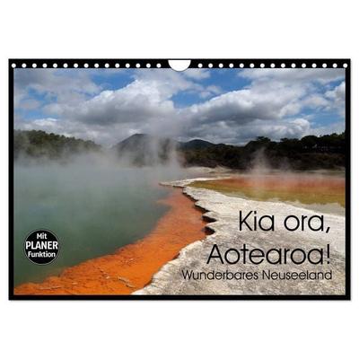Kia ora, Aotearoa - Wunderbares Neuseeland (Wandkalender 2026 DIN A4 quer), CALVENDO Monatskalender