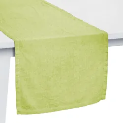 Pichler Tischwäsche Liska Tischläufer 50x150 cm | limone - grün