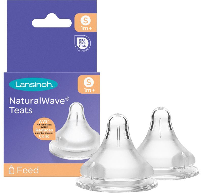 Lansinoh NaturalWave tétine pour biberon Slow 2 pcs
