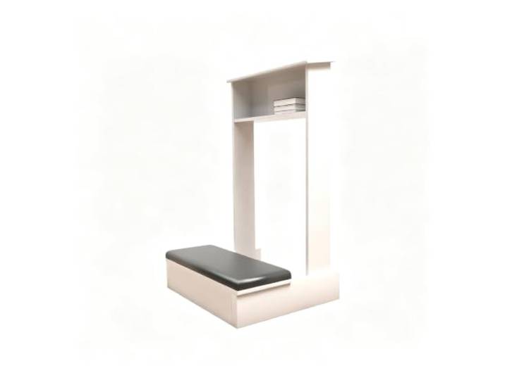 Gebetsbank Gebetskniebank Aus Holz Beichtstuhl Religiöses Geschenk Hocker Meditationsbänke Kniebank Mit Polster 43 × 50 × 80 cm für Anbetung und Meditation(White)