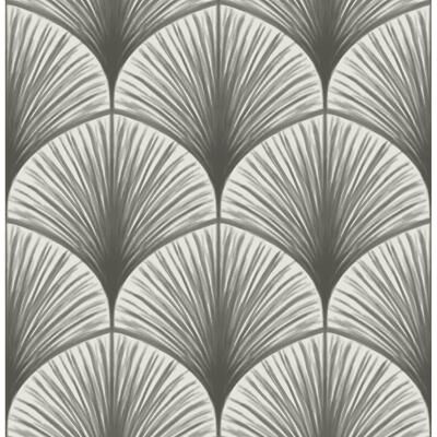 A-Street Prints Dusk Grey Frond Wallpaper
