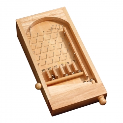 Philos Mini Bingo Tischspiel - Hevea-Holz - mit Metallkugeln 242465