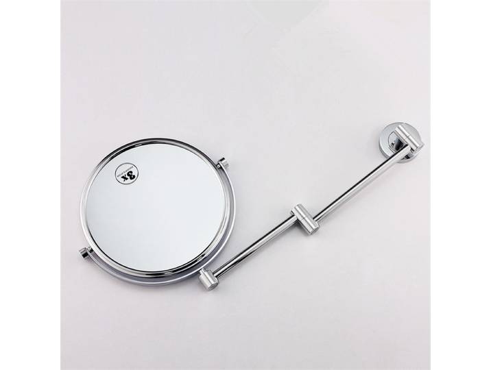 Miroir de maquillage en laiton doré/chrome, 3x grossissant, miroirs de salle de bain pliables, 8 pouces, miroirs ronds rotatifs à 360°, à fixer au mur