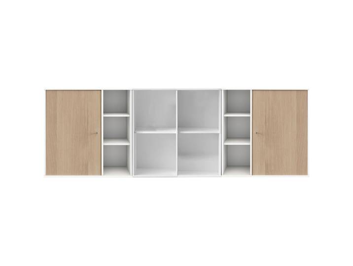 Sideboard Mister Weiss, Natur Holzwerkstoff Eiche Nachbildung B 207 H 69 cm - Sideboard