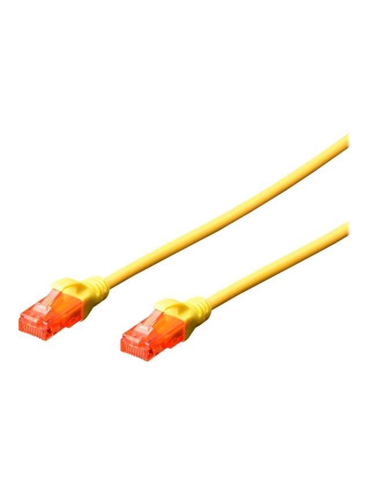 DIGITUS Professional patch cable - 25 cm - yellow - Gelb - 0.25m