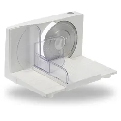 Sommertal Allesschneider AS170 150W Edelstahlmesser mit Wellenschliff,klappbar, platzsparend