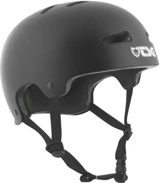 Skate Helmet TSG Evolution Satin (L-XL - Black)  - Black - Size: Large