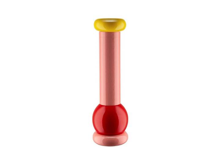Alessi Salz-/Pfeffermühle Sottsass Collection Groß Rosa manuell