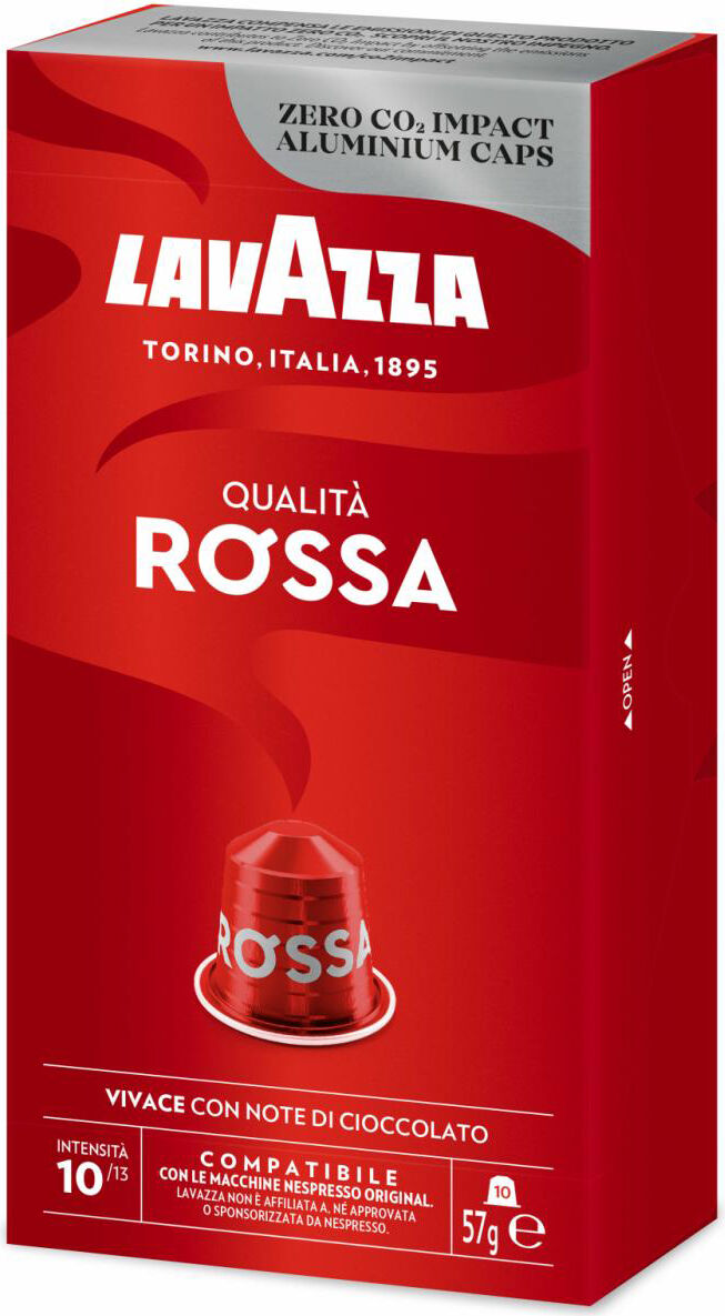 lavazza 7004 Capsule Caffè Compatibili Nespresso® Qualità Rossa Confezione Da 10 Pz - 7004