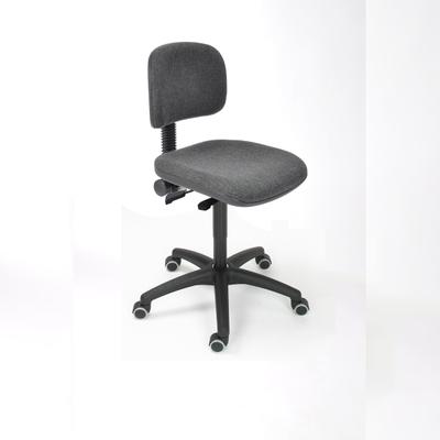 PROREGAL Arbeitsstuhl Arlington, kleiner Rückenlehne, Sitzneigeverstellung, Sitzhöhe 47-66cm, Polstersitze, Kunststoff-Fußkreuz, Rollen