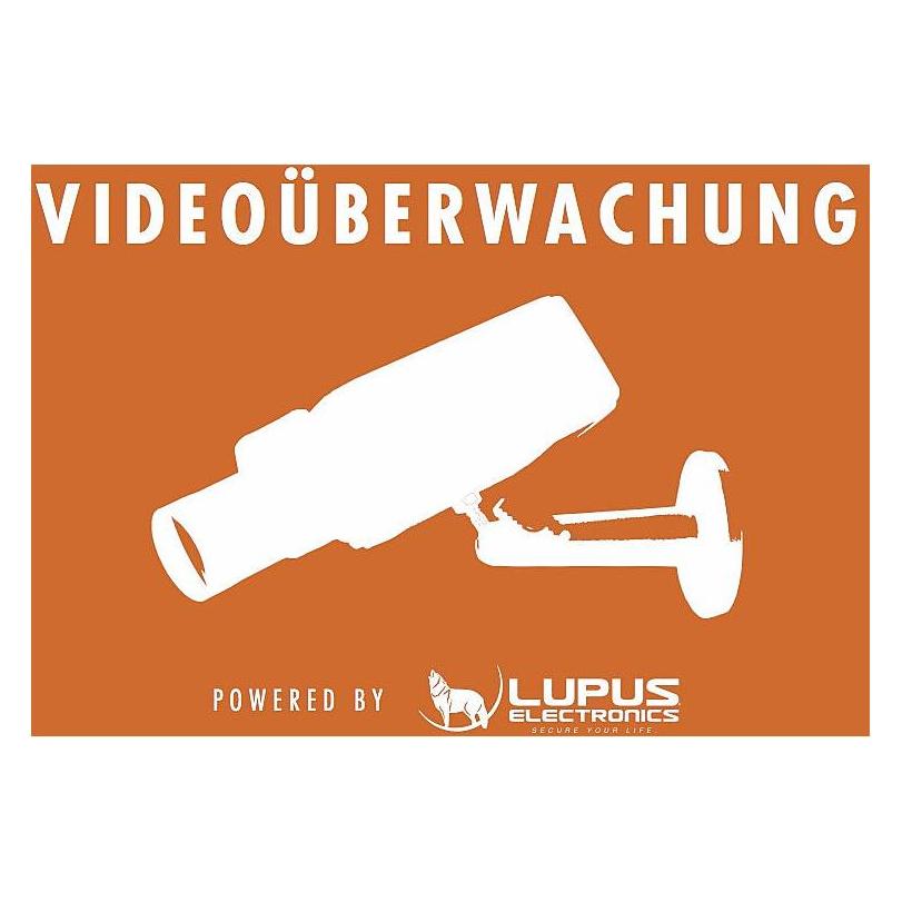 Lupus-Electronics Aufkleber: "Achtung Videoüberwachung" (10862)