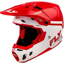 Fly Racing Formula CC Objective, Motocrosshelm - Rot/Weiß - XL