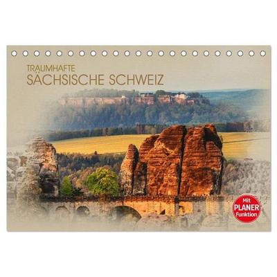 Traumhafte Sächsische Schweiz (Tischkalender 2027 DIN A5 quer), CALVENDO Monatskalender
