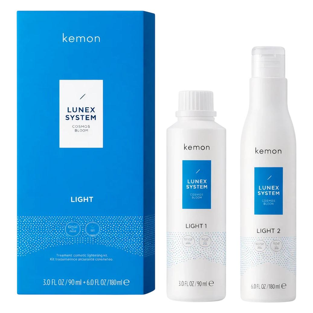Kemon Lunex System Light Kit Cosmetic Treatment Lightening 90 Ml 180 Ml (Haarpflege Set) (69536080)