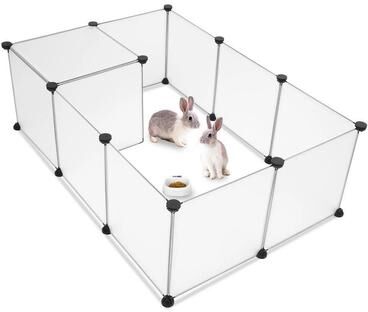 PetsAreLife Portable Pet Playpen, Large Plastic Yard Fence, Puppy Kennel Crate, Rabbit Guinea Pig Cage, Small Animal Enclosure Portable Pet Playpen, Large Plastic Yard Fence, Puppy Kennel Crate, Rabbit Guinea Pig Cage, Small Animal Enclosure