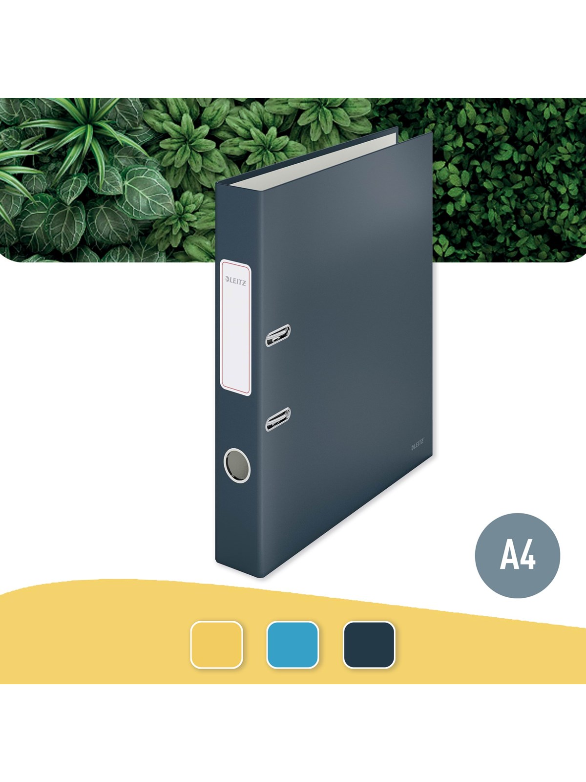 Leitz Qualitäts-Ordner 180° Cosy Soft-Touch Samtgrau