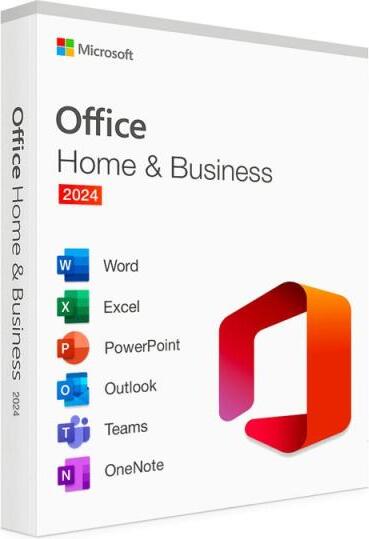 Microsoft Office Home & Business 2024, Office-Paket, Voll, 1 Lizenz(en), Code in einer Box, Windows 10, Windows 11, 4096 MB