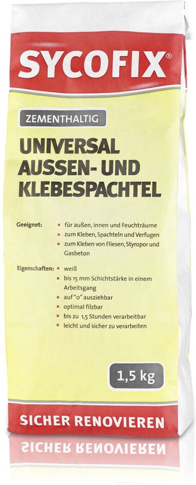sieder SYCOFIX Universal Außen- und Klebespachtel, 1,5 kg