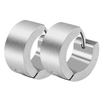 Klappcreolen ADELIA´S "Ohrringe – Klappcreole aus Edelstahl", Damen, Gr. Unisex, Edelstahl, silber, Ohrringe Klappcreolen, Perfekt als Geschenk zum Jubiläum