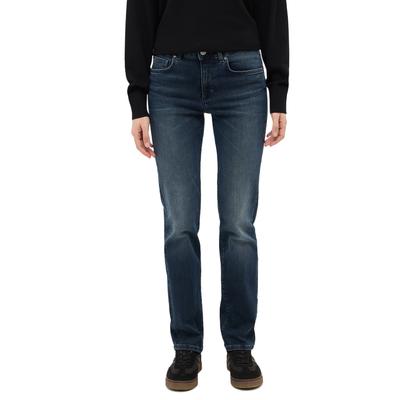 Straight-Jeans MUSTANG "Damen Style Shelby Straight", Damen, Gr. 29, Länge 30, 702 mittelblau, Denim/Jeans, 98% Baumwolle, 2% Elasthan, unifarben, straight fit, Jeans Straight-Jeans