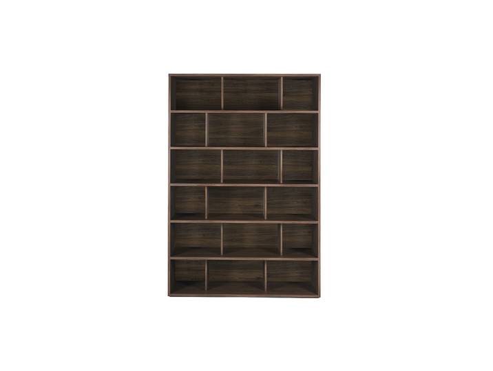 Bibliothèque scandinave finition bois foncé noyer L140 cm EPURE