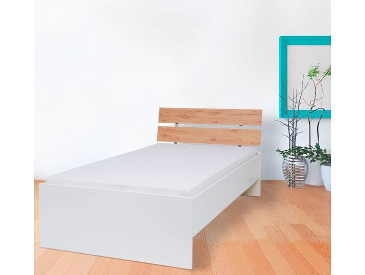 Futonbett PRIESS Lissabon , braun (lichtweiß, astkernbuche), B:96cm, Betten, Futonbett