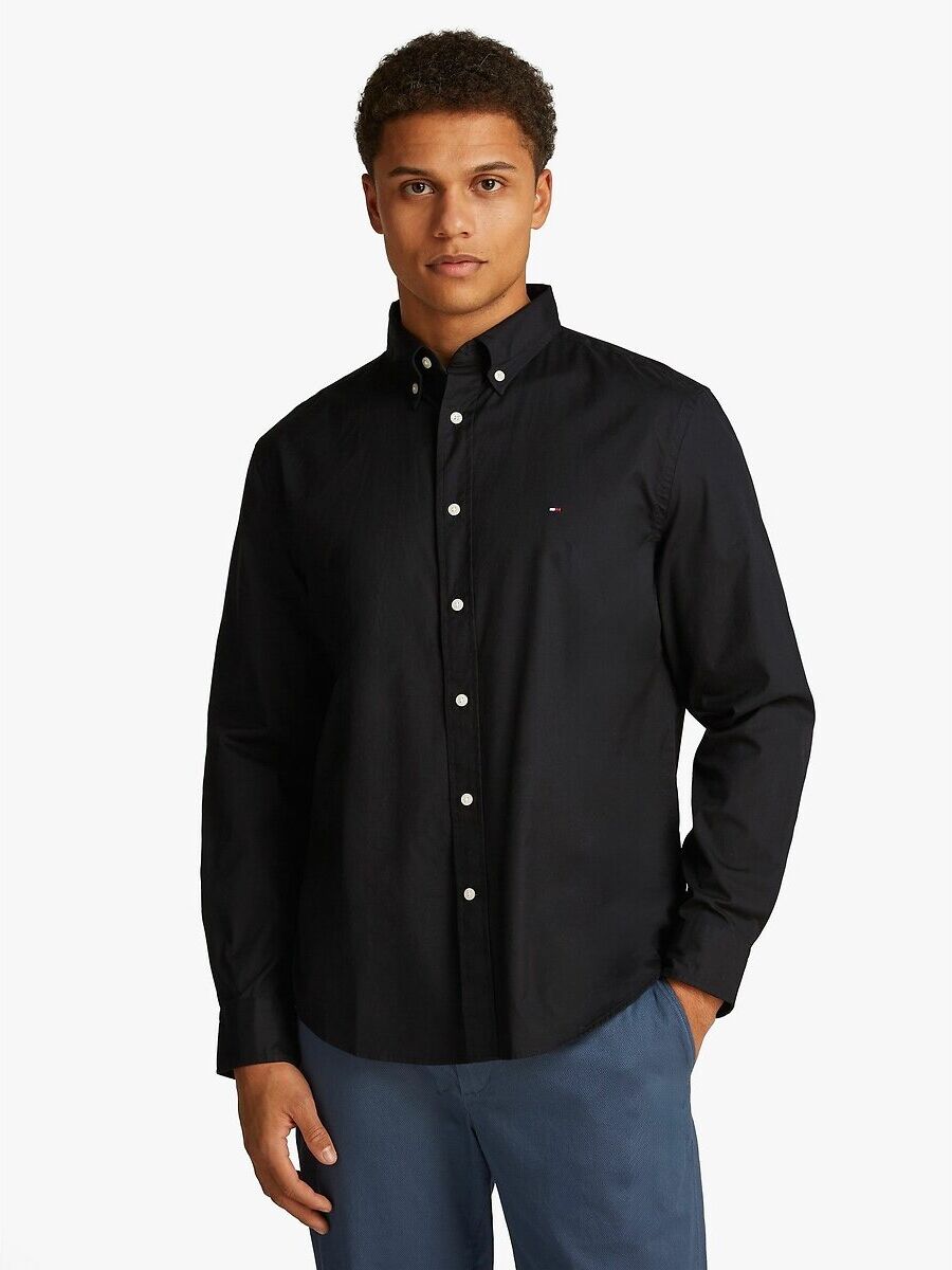 TOMMY HILFIGER Chemise coupe standard en popeline TH Flex