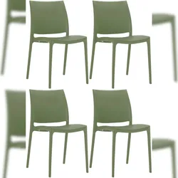 CLP 4er Set Stühle Maya oliv