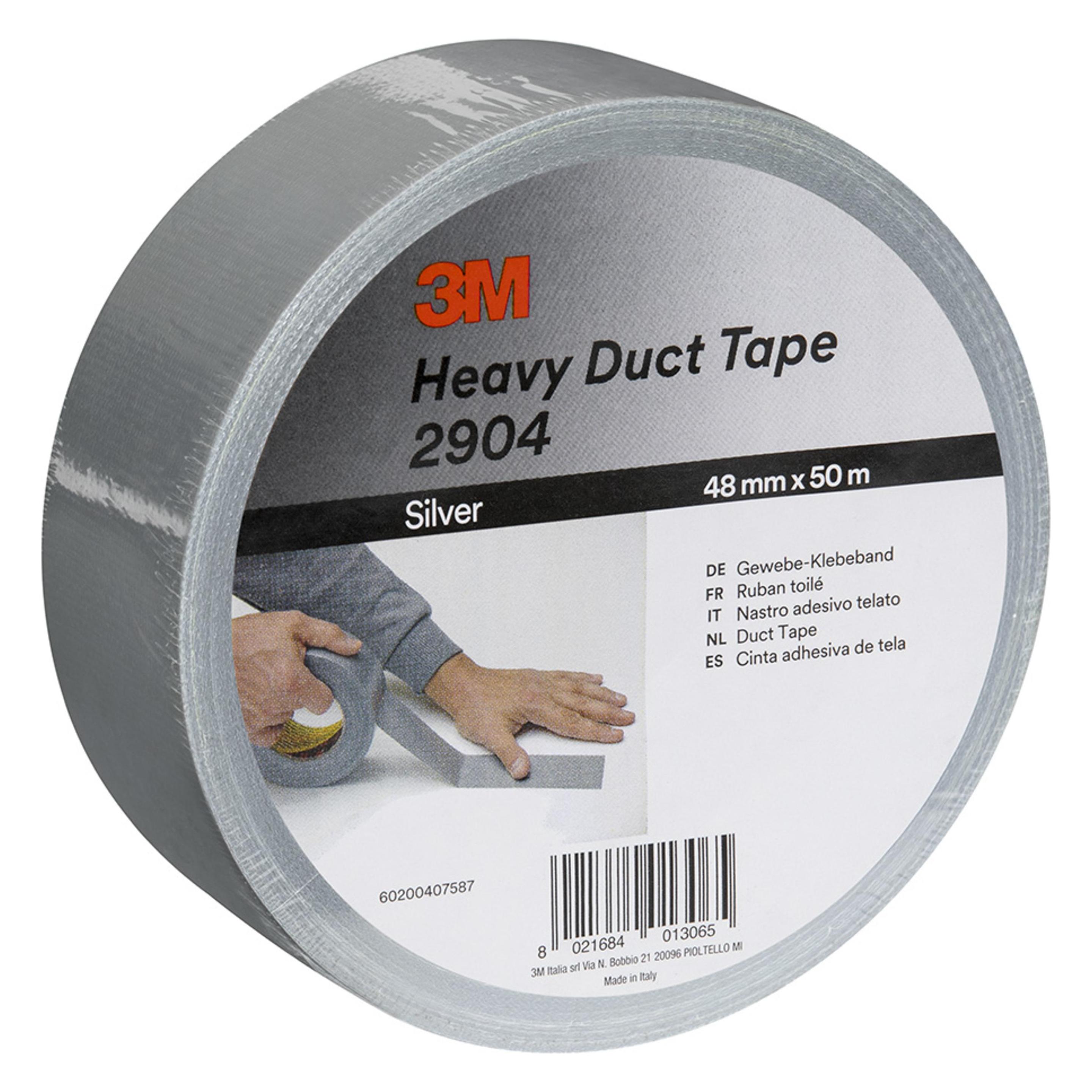 3M Gewebeklebeband (48 mm) (2904 silver 48MMX50M)