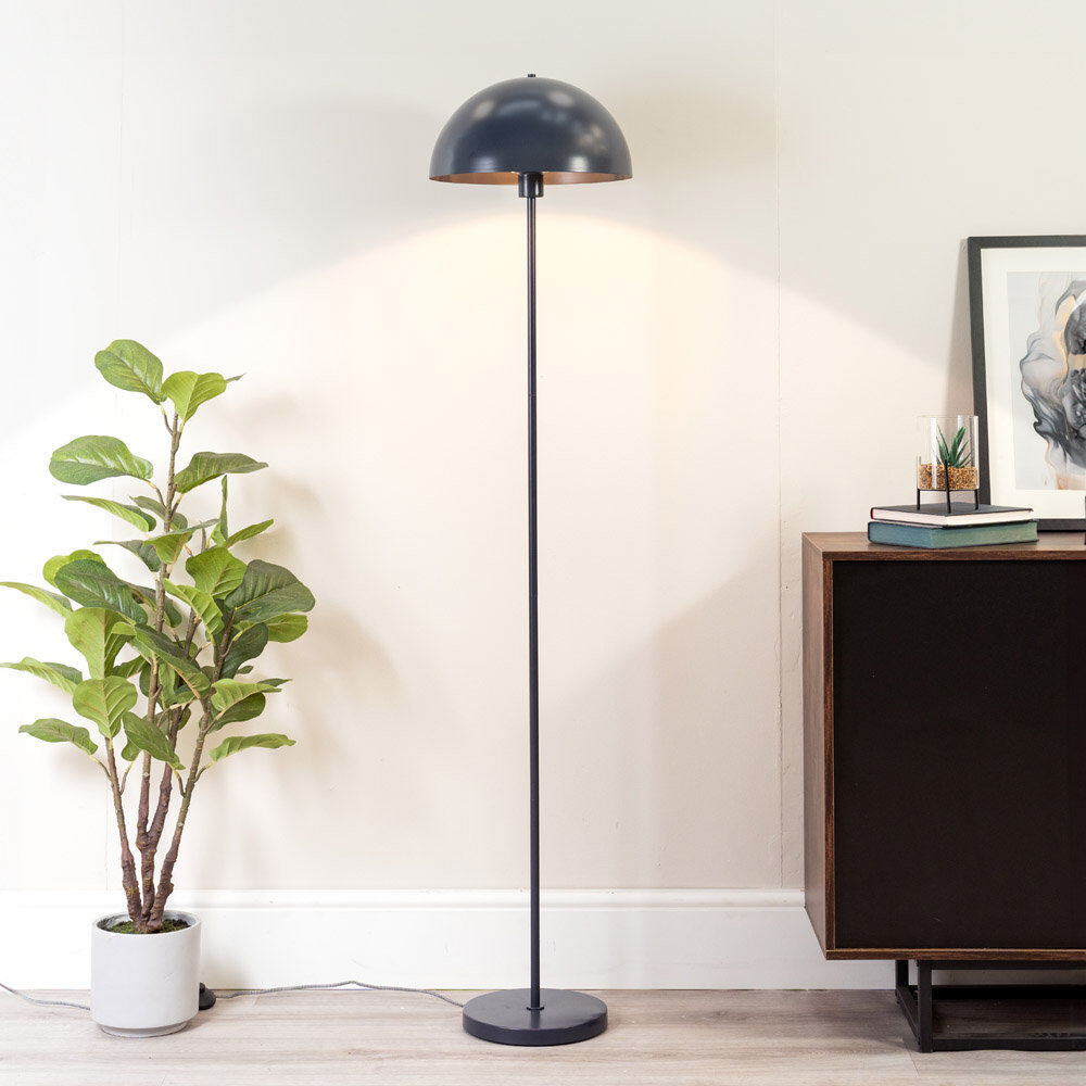 17 Stories Riekele 158cm Traditional Floor Lamp Dark Navy 158cm H X 3.5cm W X 35cm D