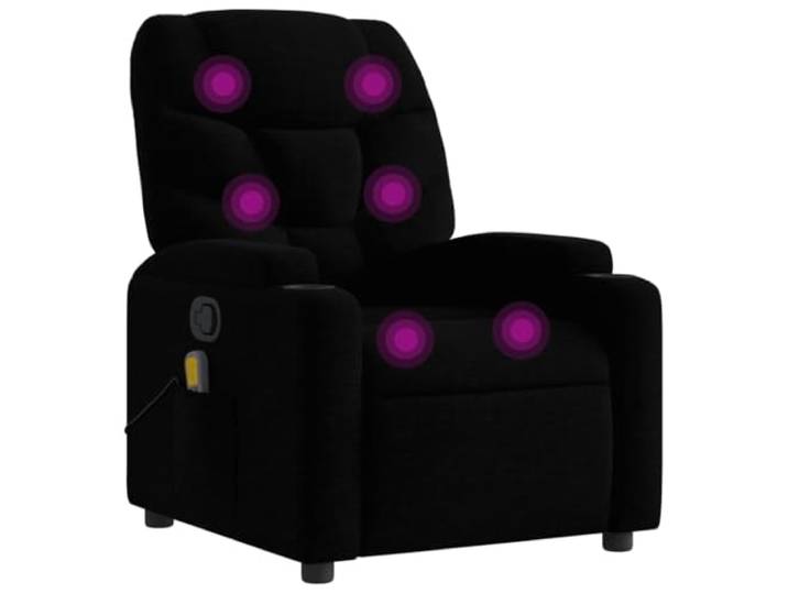 vidaXL Massage-Relaxsessel, schwarzer Stoff