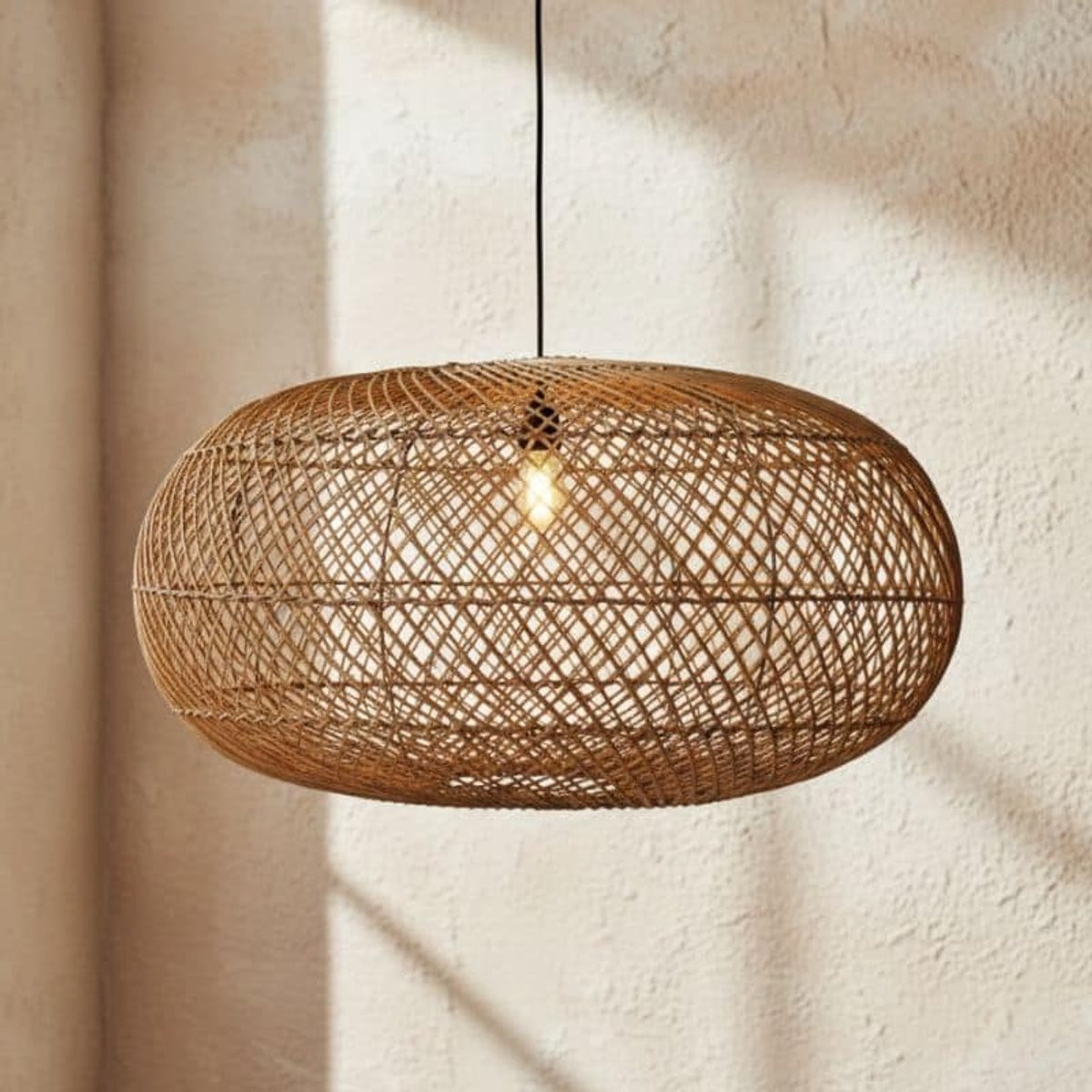 4Shine Rotan hanglamp Liv XL Ronde boho hanglamp - Diameter: 80 cm
