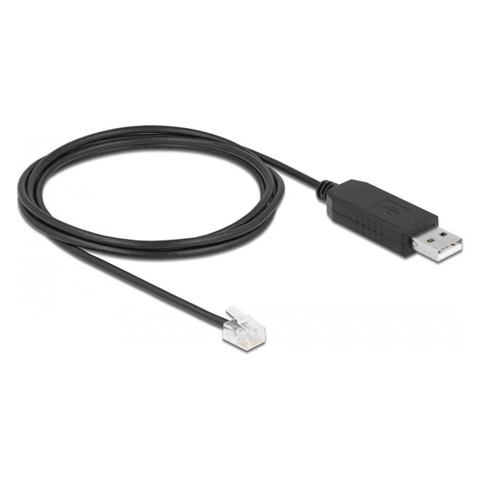 Delock Adapterkabel USB Typ-A zu Seriell RS-232 RJ12 mit ESD Schutz Skywatcher 2 m (2 m) (66735)