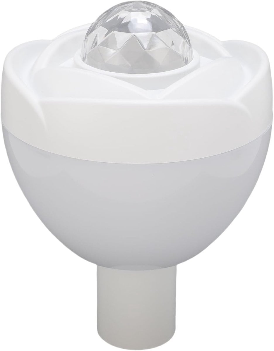 Draadloze RGB Fleslamp met LED-verlichting en Bamboe voet - Traploos Dimbaar - 14 x 13 x 12 cm