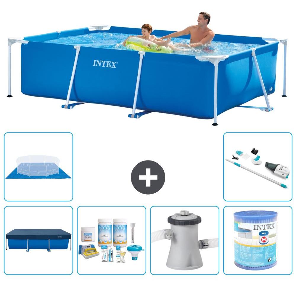 Rechteckiger Frame Pool - 260x160x65 cm - 7-teilig S30124