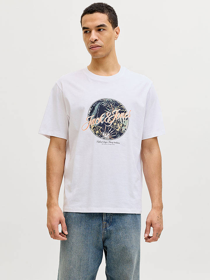 Jack & Jones Shirt "Honolulu" in Weiß - M