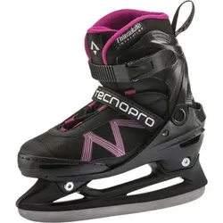 TECNOPRO Kinder Eishockeyschuhe Flash Jr. Girl II, Größe 29 in Schwarz Schwarz