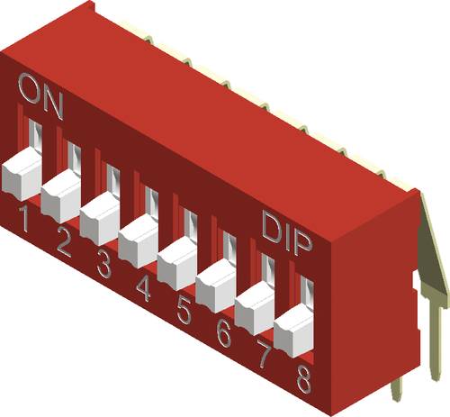 Diptronics NDA-02V DIP-Schalter Polzahl 2 Right Angle