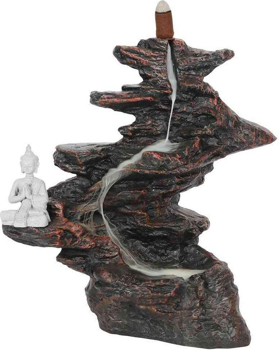 Attitude Holland Backflow Wierookhouder Buddha on Rocks Multicolour