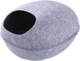 Inspire Curations CozyNest Breathable Cat House Bed light Gray 47.5x38x26cm
