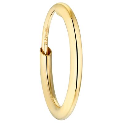 Single-Creole AMOR "2021579", gold (goldfarben), Ohrringe, Damen, Gelbgold 375, Made in Germany
