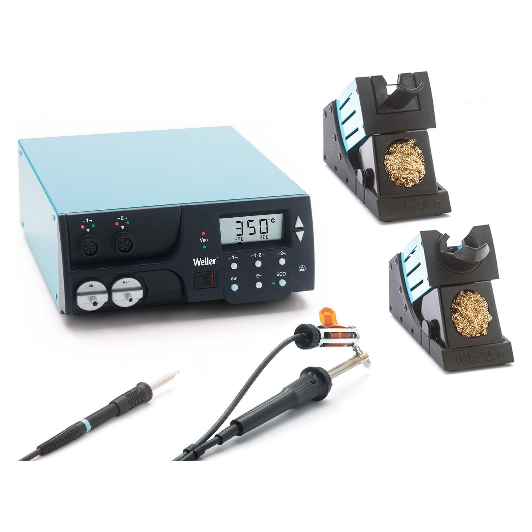 Weller Erem WR 2002, digitale 2-Kanal-Reworkstation Set, 250 W (300 W) (Lötstation) (T0053380699N)