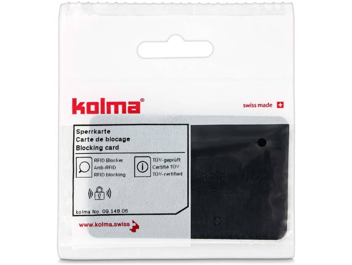 Kolma Sperrkarte Rfid schwarz